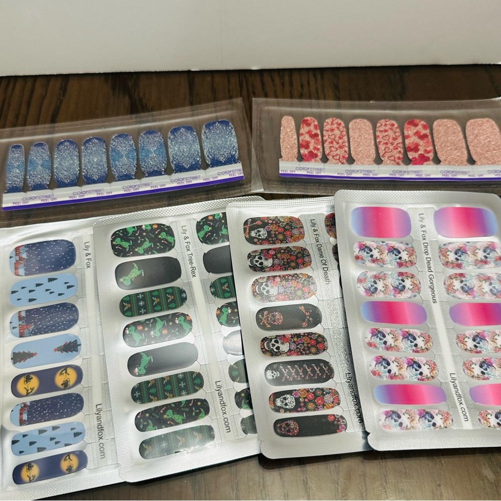 Unopened Nail Wraps Variety Pack of 6
